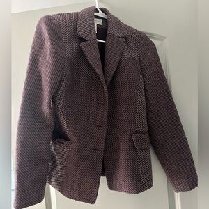 Jones Wear Textured Plum Blazer
